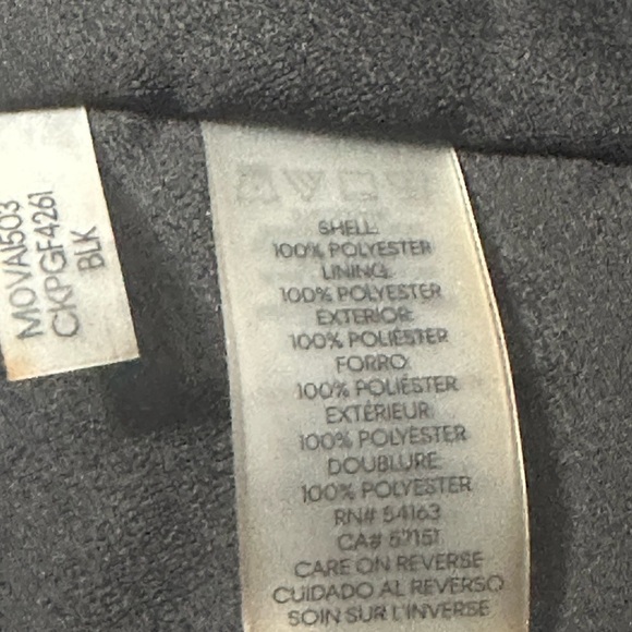 New Calvin Klein Womens Sheer Tie Neck Blouse, Black size small - Picture 5 of 13